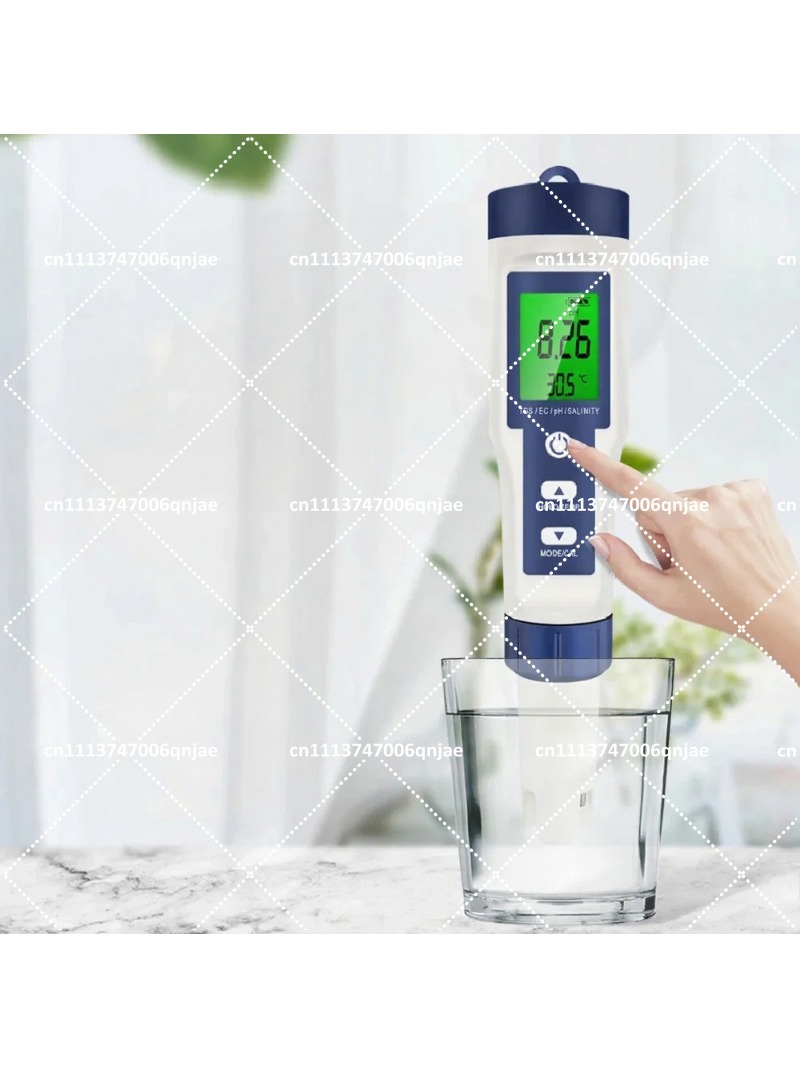 Ph Meter Digital Water Tester - 5-in-1 Digital Water Quality Tester PH