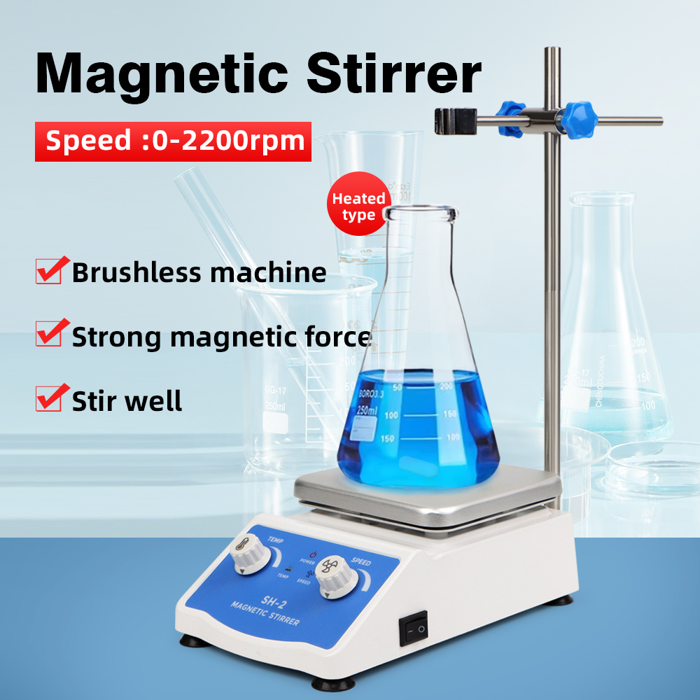 SH-2 Heating Magnetic Stirrer  - огляд і ціна Lab Magnetic Stirrer Hot Plate