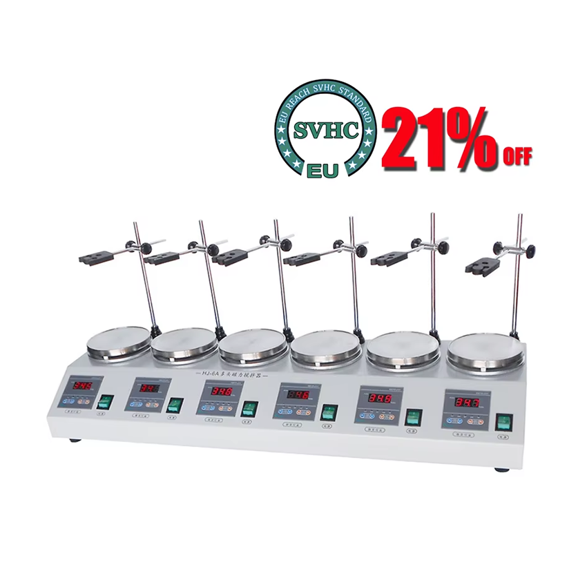 220V 6-head Magnetic Heating S - огляд і ціна Lab Magnetic Stirrer Hot Plate