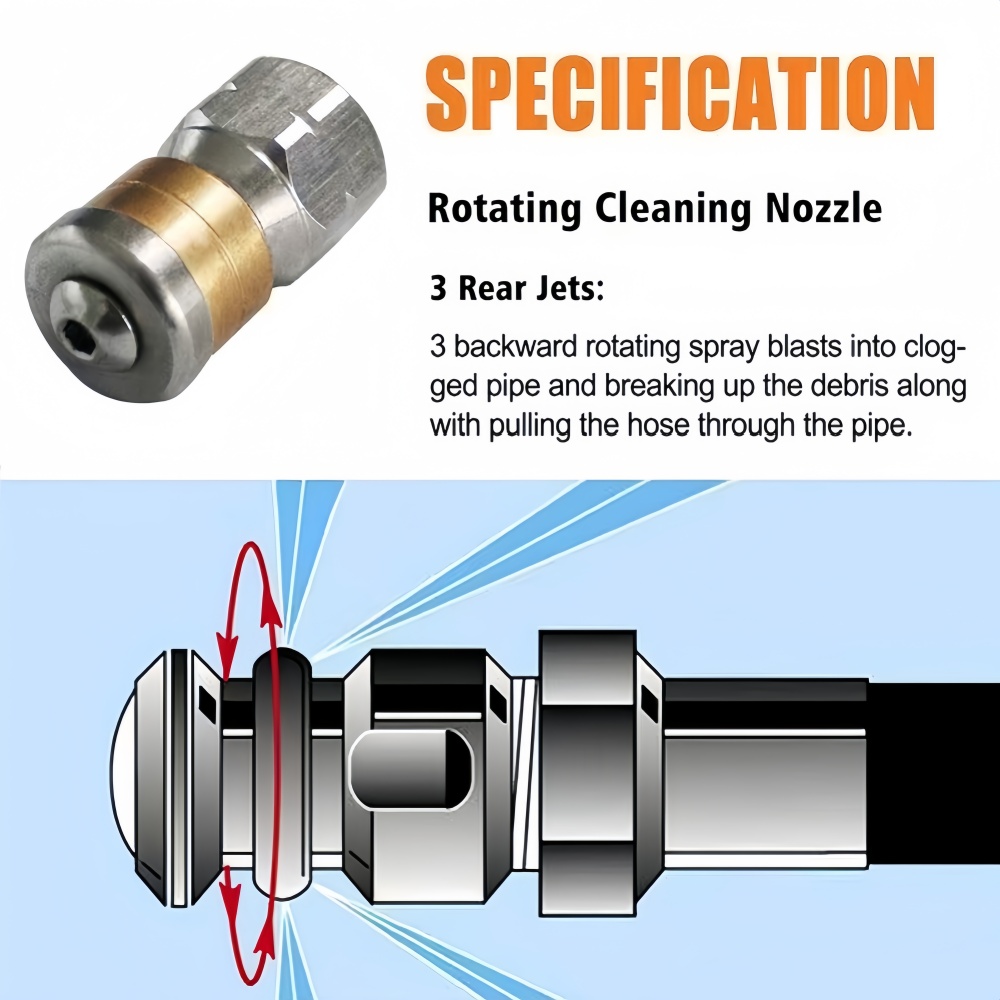 0.5~50m Sewer Cleaning Hose Hi - огляд і ціна Vacuum Chamber Kit With Pump